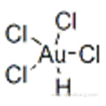 Aurate(1-),tetrachloro-, hydrogen (1:1),( 57191295,SP-4-1)- CAS 16903-35-8